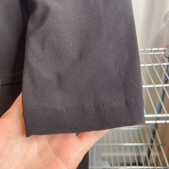 Leona Edmiston Frocks Women's Black Midi Dress Size M Office Goth Witchy Career - Picture 6 of 11